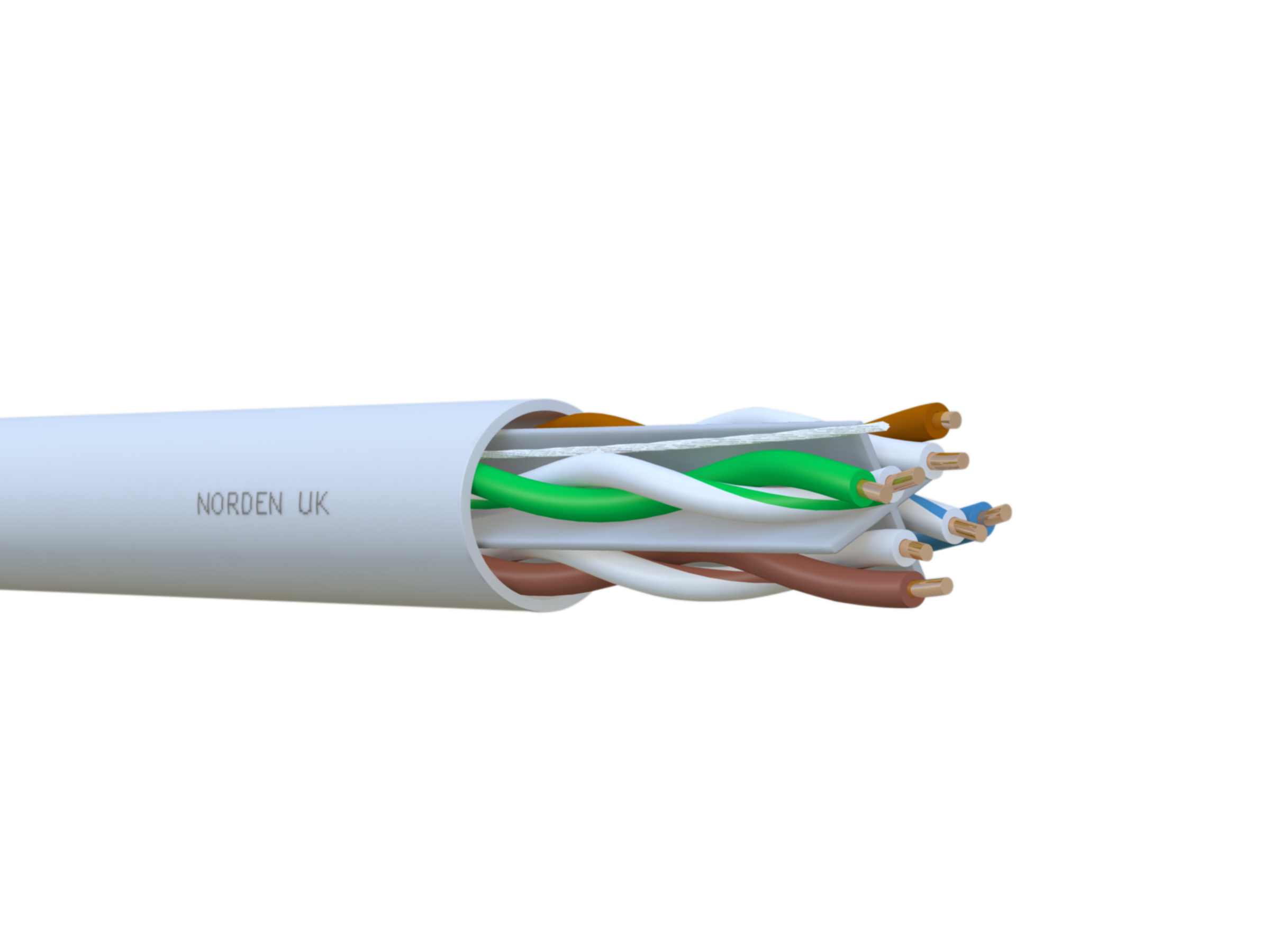 Category 6 U/UTP 24AWG 4 Pair Stranded Cable