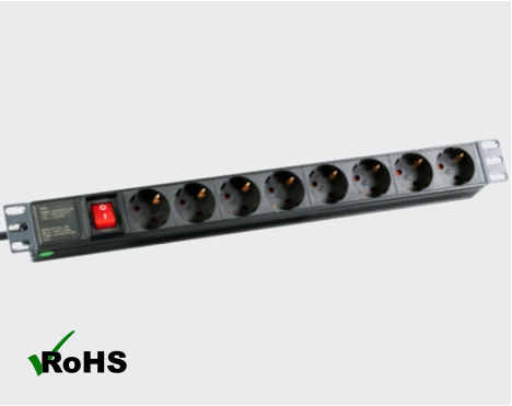 Power Distribution Unit CEE 7/3 Socket with Switch 1U