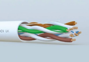 Category 5E U/UTP 24 AWG 4 Pair Cable PVC