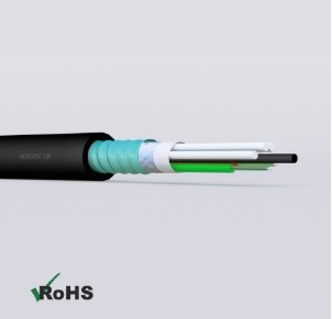 Multi Loose Tube Armoured E-Glass Strength Fibre Optic Cable